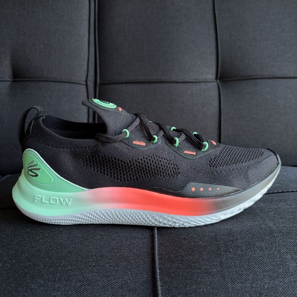 Under Armour Curry Flow Go Black Antifreeze 3023814-006 M11 W12.5 NWOB